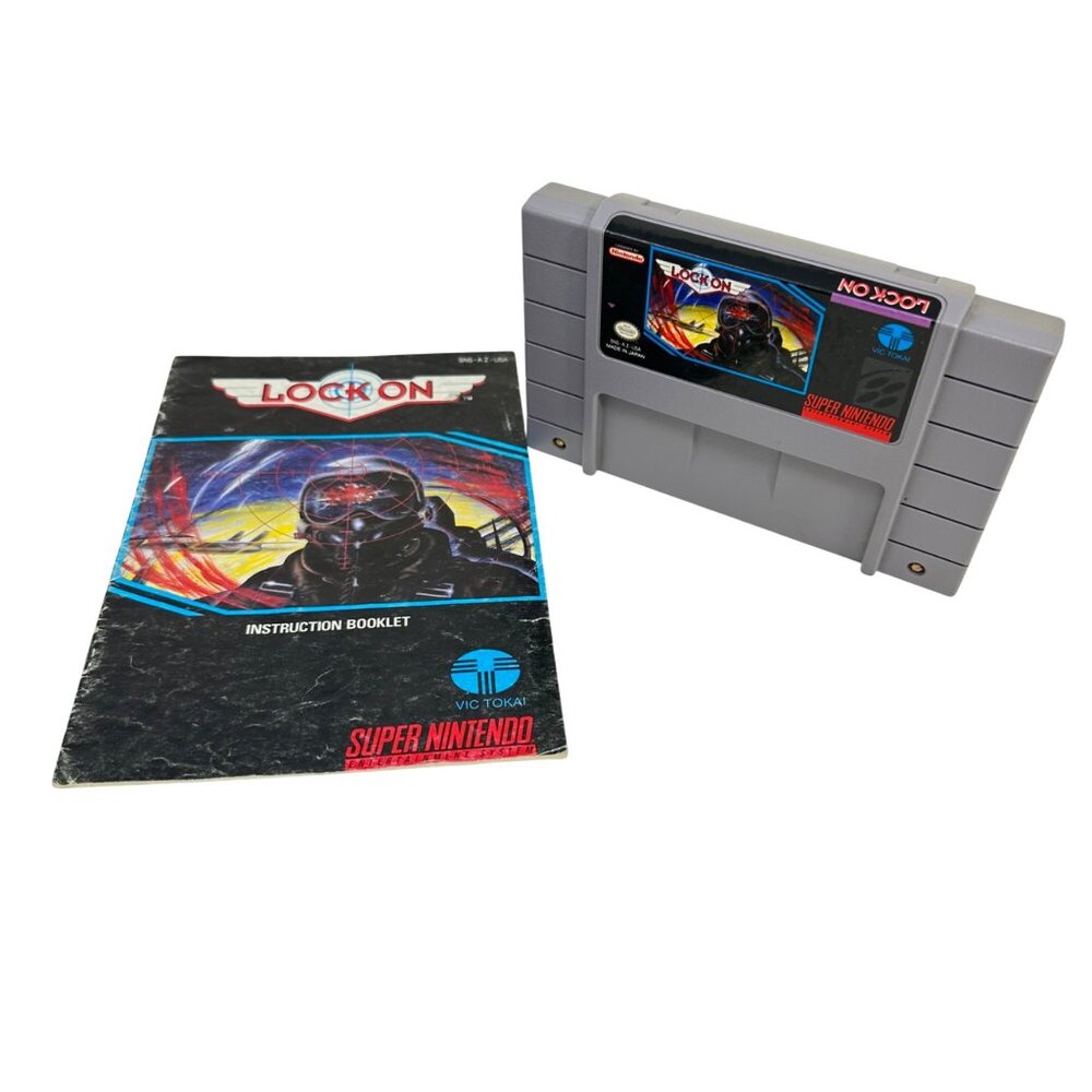 Super Nintendo SNES - Lock On - w/ Manual - Tested/Works